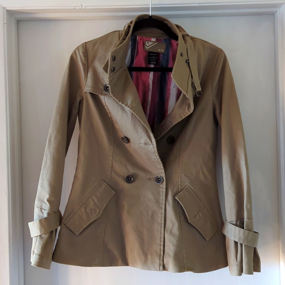 Oakley Khaki Fall Coat